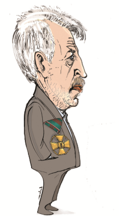 Léphaft Pál karikatúrája Léphaft Pál karikatúrája