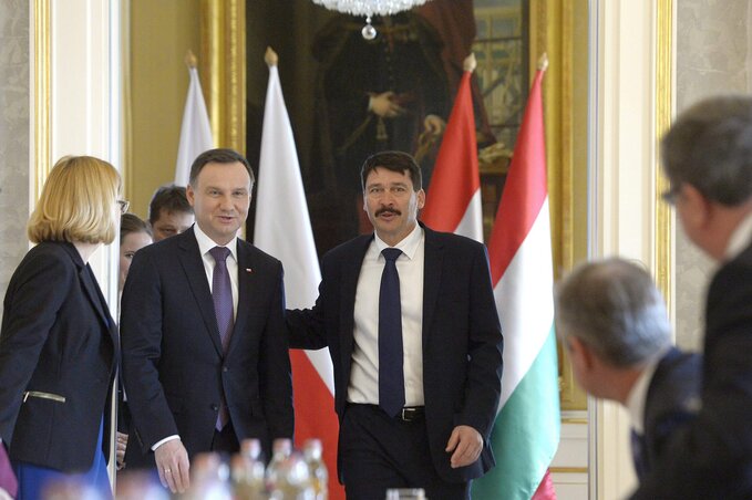 Andrzej Duda és Áder János találkozója (fotó-MTI)
