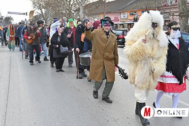 A bőgőt is felvonultatták a farsangi menetben... (Fotó: Ótos András)