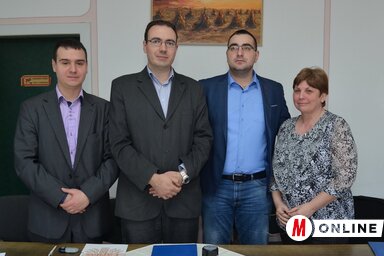 Mohácsi Zoltán, Ricz Gábor, Marko Rovčanin és Zsidai Erzsébet (Lakatos János felvétele)