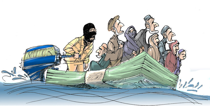 Léphaft Pál karikatúrája