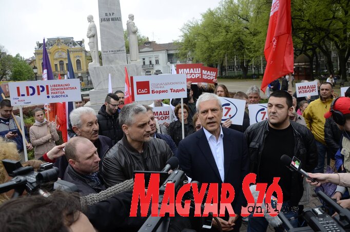 A koalíció egy modern, európai, bővített hatáskörű Vajdaságot szeretne (Fotó-Molnár Edvárd)