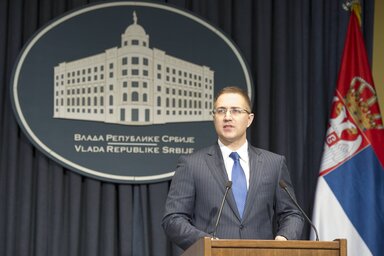 Nebojša Stefanović belügyminiszter (Fotó: Beta)