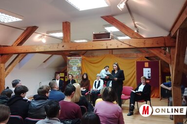 Zenés irodalmi összeállítás Grecsó Krisztián műveiből (Kancsár Izabella felvétele)