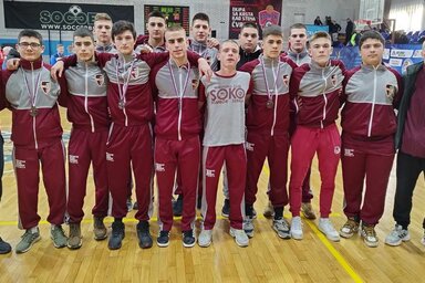 A Soko U20-as birkózói Belgrádban