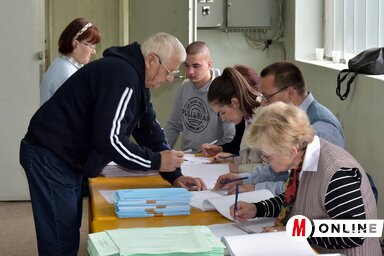 Szavazás Zentán (Gergely Árpád felvétele)