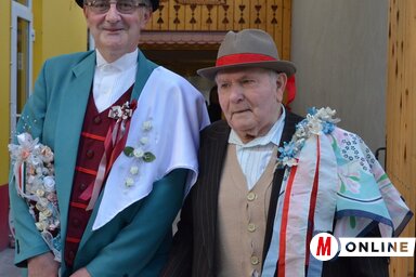 Szilágyi József és Bicskei Pista bácsi (Lakatos János felvétele)