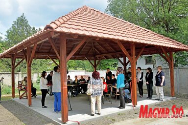 Összefogás eredményeként készült el a pavilon (Gergely Árpád felvétele)