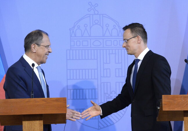 Szergej Lavrov és Szijjártó Péter (Fotó: MTI)