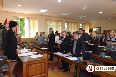 A képviselők ünnepélyes nyilatkozattétele közben (Szabó Anikó felvétele)