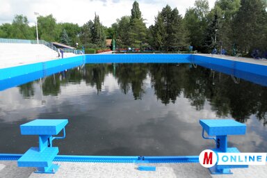 A megújult olimpiai medence (Csincsik Zsolt felvétele)