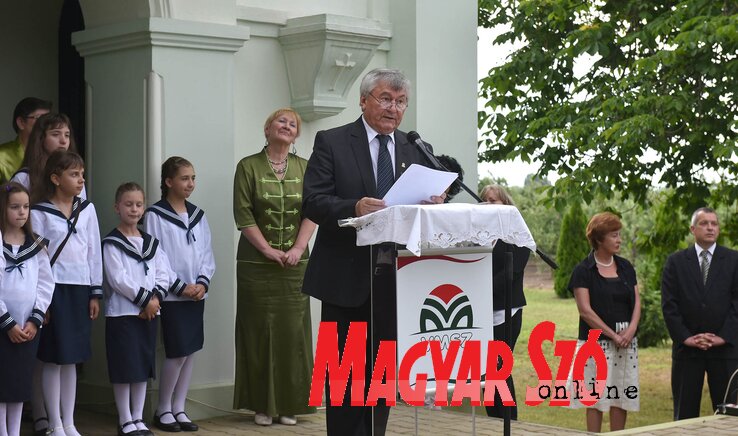 Nemzeti tragédiánk szülte az egyik legfontosabb emléknapunkat – mondta Dudás Károly, a VMSZ tanácsának elnöke (Ótos András felvétele)