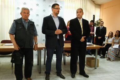 Dr. Somogyi Sándor, Juhász Bálint és dr. Menyhárt Attila (Fotó: Diósi Árpád)