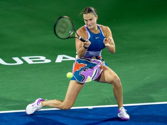 Arina Szabalenka a játékveszteség nélkül megnyert első játszma után kapott ki Dubajban Arina Szabalenka a játékveszteség nélkül megnyert első játszma után kapott ki Dubajban