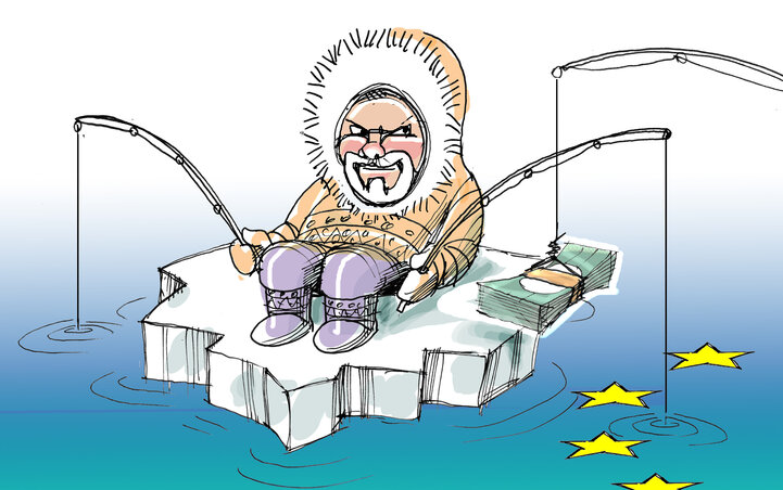 Léphaft Pál karikatúrája Léphaft Pál karikatúrája