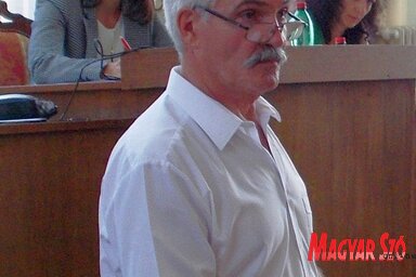 Nagy Miklós az alakuló ülésen (Máriás Endre felvétele)