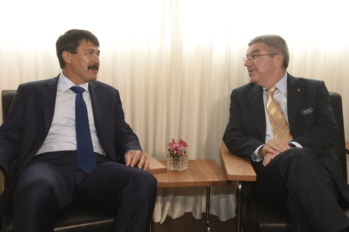 Áder János és Thomas Bach (Fotó: MTI)