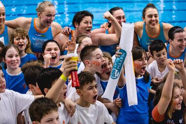 Dunaújvárosban sem volt kérdéses, melyik a jobb csapat (Fotó: facebook.com/DFVE.EU)