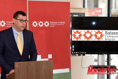 Dr. Pintér Attila belgrádi magyar nagykövet köszöntötte a konferencia részvevőit