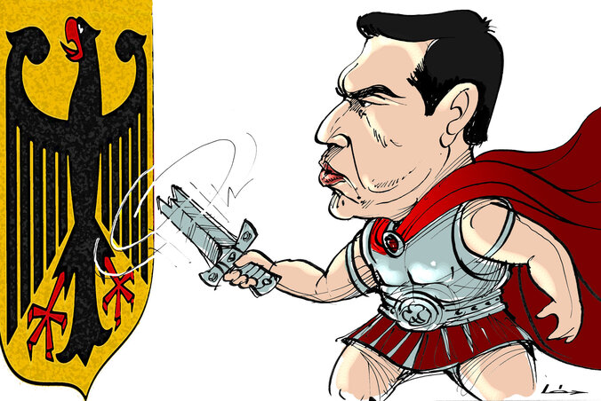Léphaft Pál karikatúrája Léphaft Pál karikatúrája