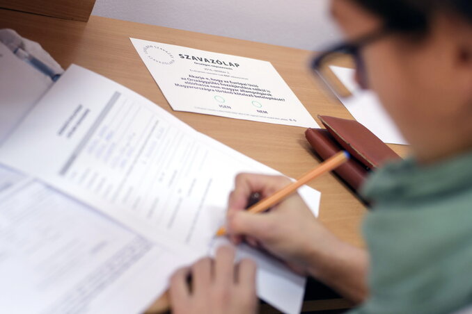 A leggyakoribb hiba, hogy a választópolgár nem adta meg vagy nem a nyilvántartásban szereplő adatokkal megegyezően adta meg az anyja nevét (Fotó: MTI)