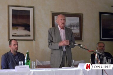 Csáky Csongor, dr. Halzl József és Báló Tibor (Fehér Rózsa felvétele)