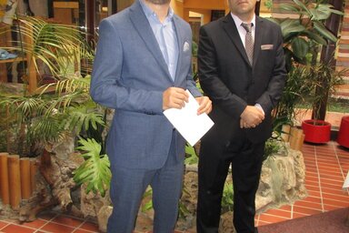 Vuletić titkár és Drča igazgató nyitotta meg a kiállítást (Fotó: Fekete J. József)