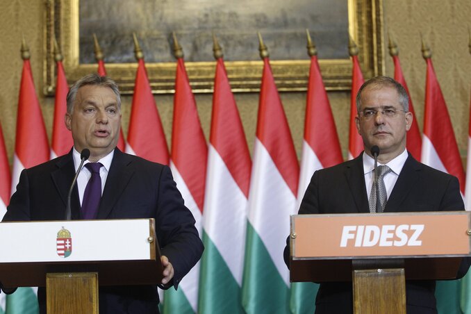 Orbán Viktor és Kósa Lajos (Fotó: MTI)
