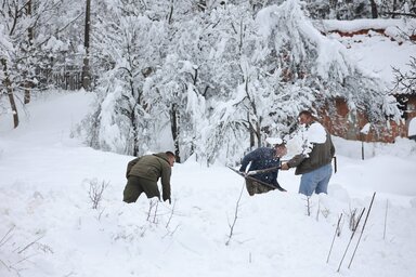 Zlatibor környékén nehézségeket okozott a február végi hó (Fotó: Beta)