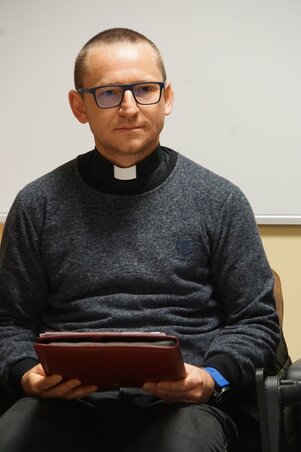 Balcsák Szilárd atya a VM4K-ban (Fotó: VM4K) Balcsák Szilárd atya a VM4K-ban (Fotó: VM4K)