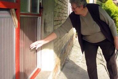 Ezen az ajtón jutottak be a házba (Fotó: Kecskés István)