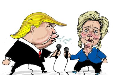 Léphaft Pál karikatúrája