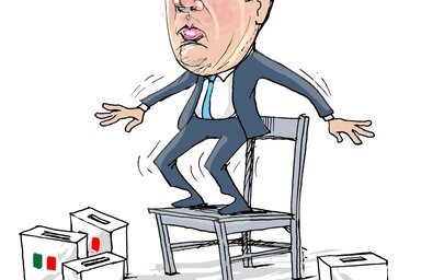Léphaft Pál karikatúrája