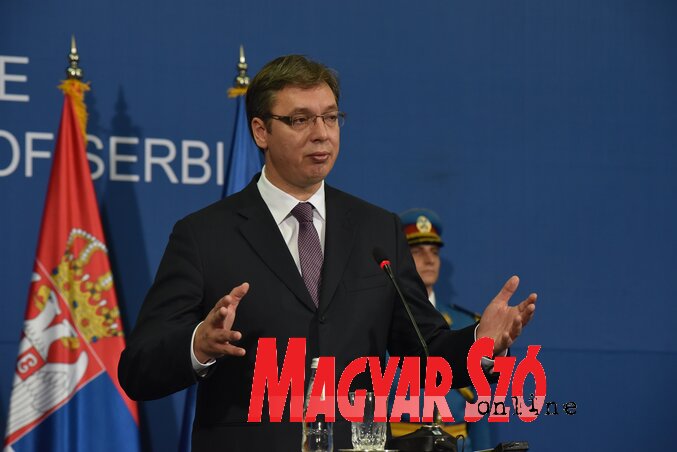 Aleksandar Vučić (Ótos András felvétele)