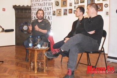Schilling Árpád, Francia Gyula és Urbán András a Desiré Akadémián (Fotó: Lukács Melinda)