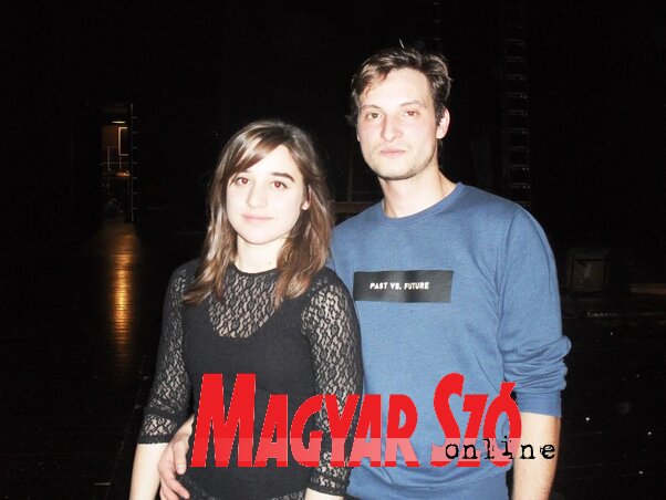 Horváth Blanka és Rókus Zoltán, az előadás két szereplője  (Fotó: Lukács Melinda)