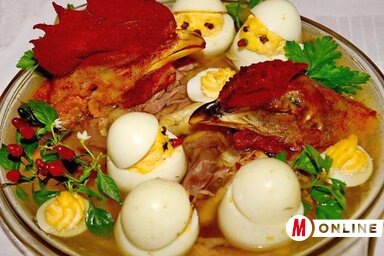 Kocsonyakülönlegesség a sokadalmon (Puskás Károly felvétele)