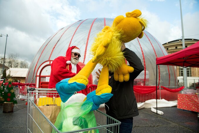 Mikulás a Mikulásgyárban (Fotó: MTI)