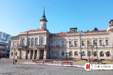 A községháza épülete Óbecsén (Kancsár Izabella felvétele)
