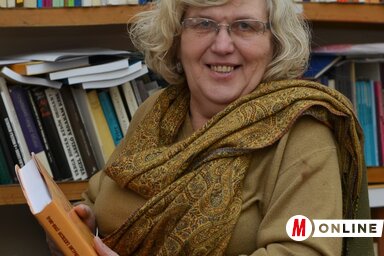 Vörös Julianna, a leköszönő könyvtárigazgató (Lakatos János felvétele)