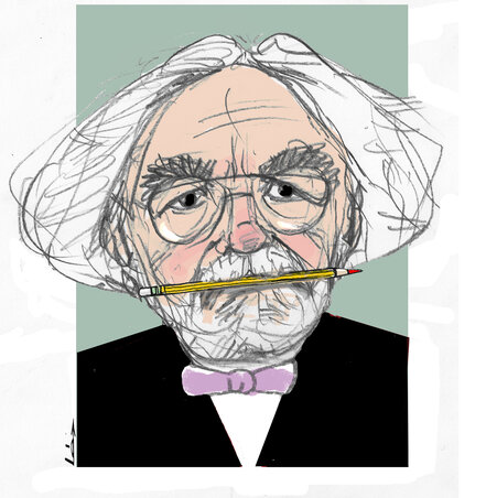 Léphaft Pál karikatúrája Léphaft Pál karikatúrája