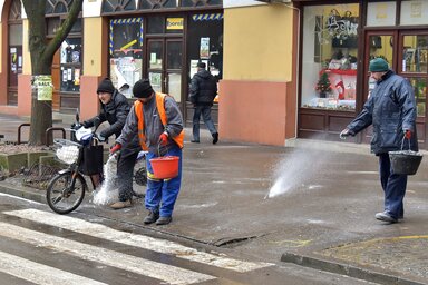 A sózást mindig a központban kezdik (Gergely József felvétele)