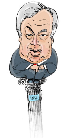 Léphaft Pál karikatúrája Léphaft Pál karikatúrája