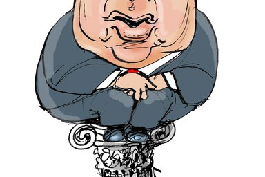 Léphaft Pál karikatúrája