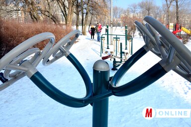 Újabb kültéri fitneszparkokat építenek Újvidéken (Dávid Csilla felvétele)