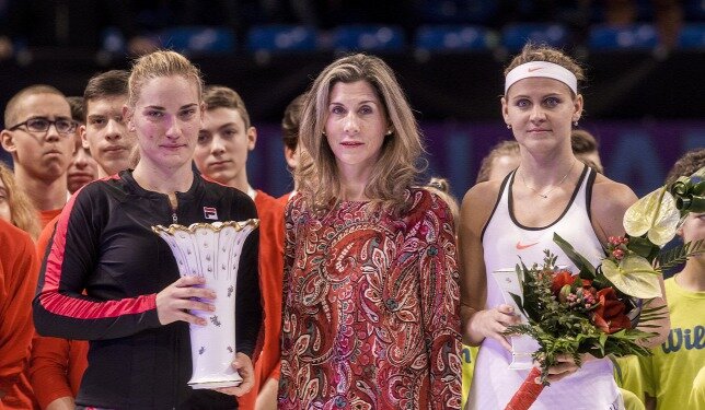 Babos Tímea, Szeles Mónika és Lucie Safarova (kép: MTI)