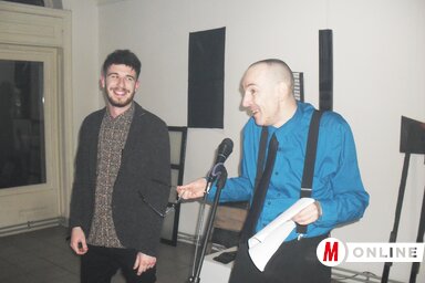 Klájó Adrián és Jódal Kálmán a kiállításmegnyitón (fotó: Lukács Melinda)