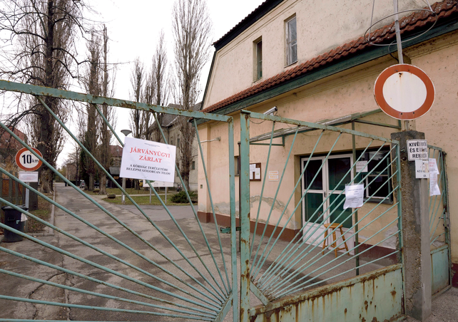 A makói kórházban a kanyaró miatt zárlatot rendeltek el (MTI)