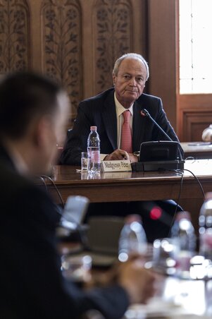 Medgyessy Péter a meghallgatáson (Fotó: MTI)