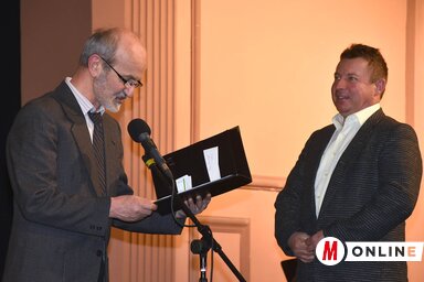 Varga Attila érdemeit Bencsik István méltatta (kép: Ótos András)